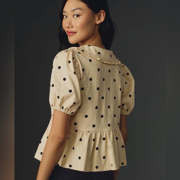 Anthropologie Porridge Short-sleeve Gwen Top - Picture 2 of 10